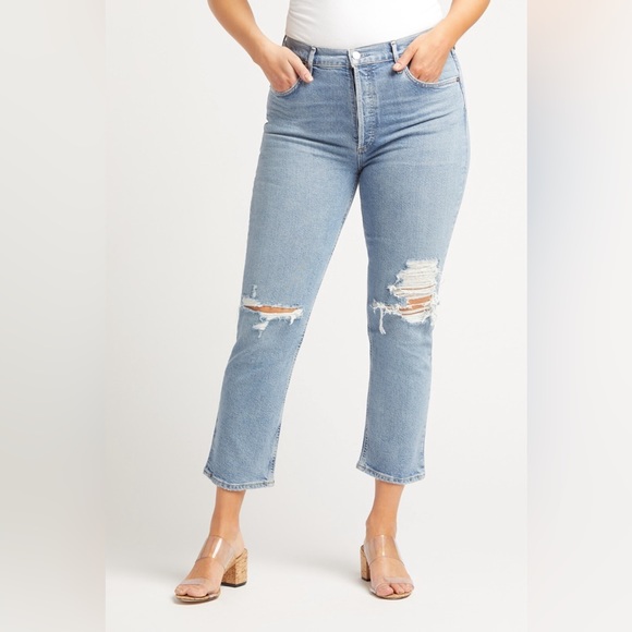 Agolde Riley EUC in Whiplash - Picture 4 of 7